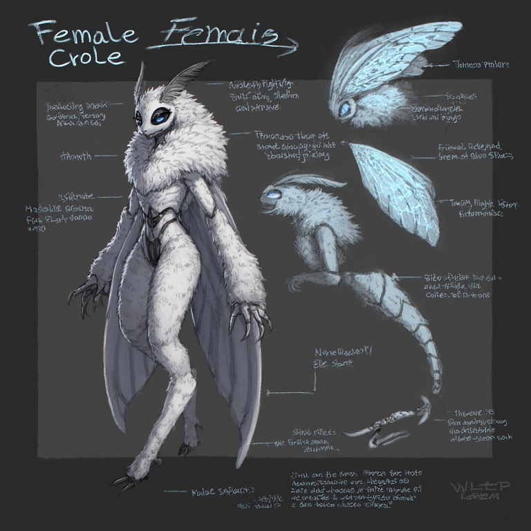 Female Crole anatomy reference