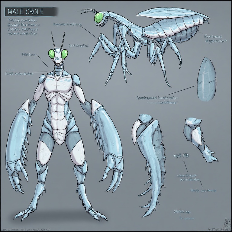 Male Crole anatomy reference